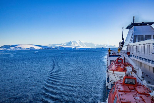 Antarctica on the horizon