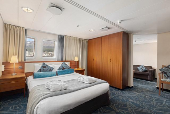 Suite onboard the Ocean Endeavour