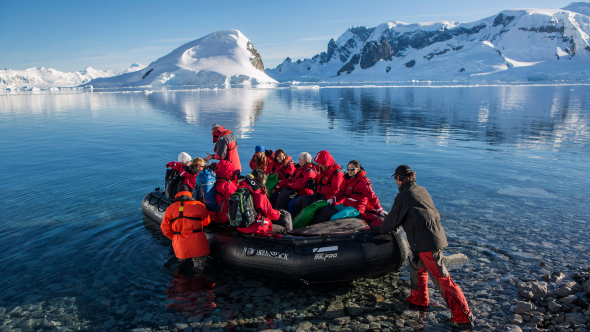 Antarctica landing