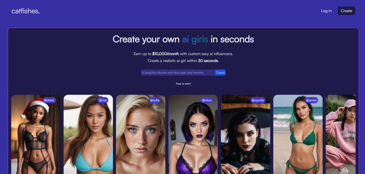 A website to create ai girls