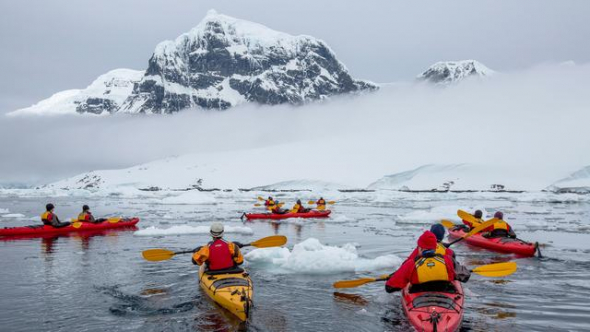 Kayaking in Antarctica