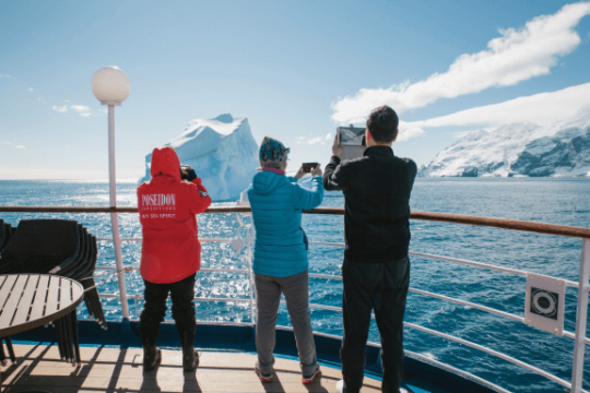 Admiring glaciers