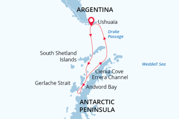 Christmas in Antarctica Itinerary