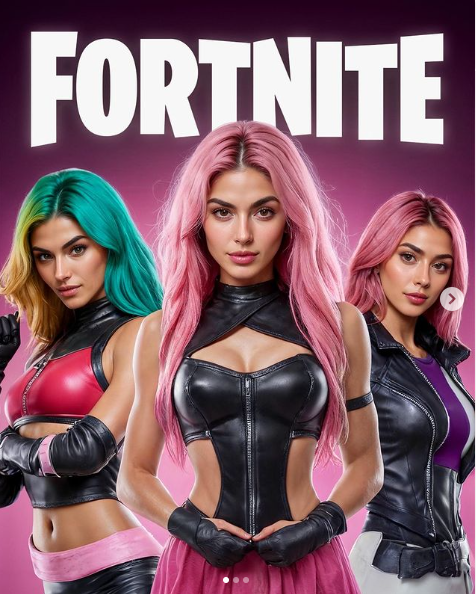 Ai girl promotion with fortnite