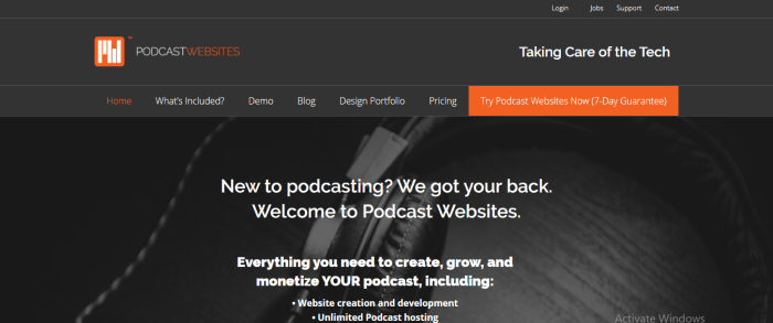podcast websites
